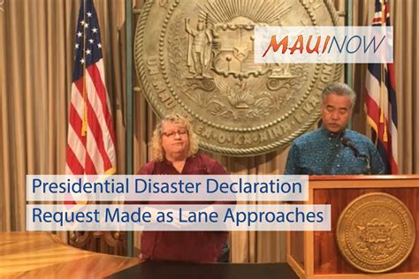 major disaster declaration for hawaii